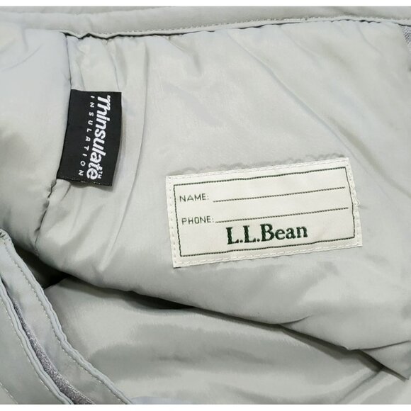 LL Bean Snow Pants Kids 8 Thinsulate Cold Buster Gaiters Gray Snowboarding Ski - Picture 4 of 16
